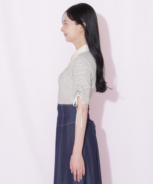 JILL by JILL STUART(ジルバイジルスチュアート)の「ワッフルポロトップス(Tシャツ/カットソー・レディース・ブラウン系その他/ブラック系その他/ホワイト系その他・FREE)」の21枚目の写真