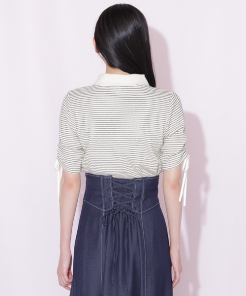 JILL by JILL STUART(ジルバイジルスチュアート)の「ワッフルポロトップス(Tシャツ/カットソー・レディース・ブラウン系その他/ブラック系その他/ホワイト系その他・FREE)」の22枚目の写真
