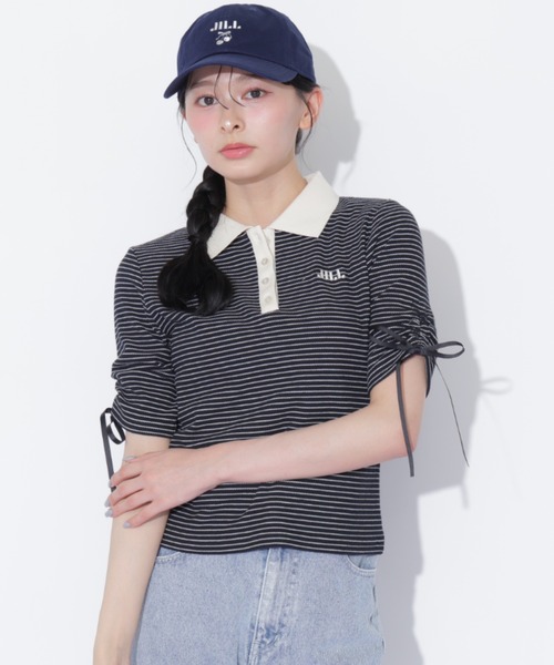 JILL by JILL STUART(ジルバイジルスチュアート)の「ワッフルポロトップス(Tシャツ/カットソー・レディース・ブラウン系その他/ブラック系その他/ホワイト系その他・FREE)」の8枚目の写真