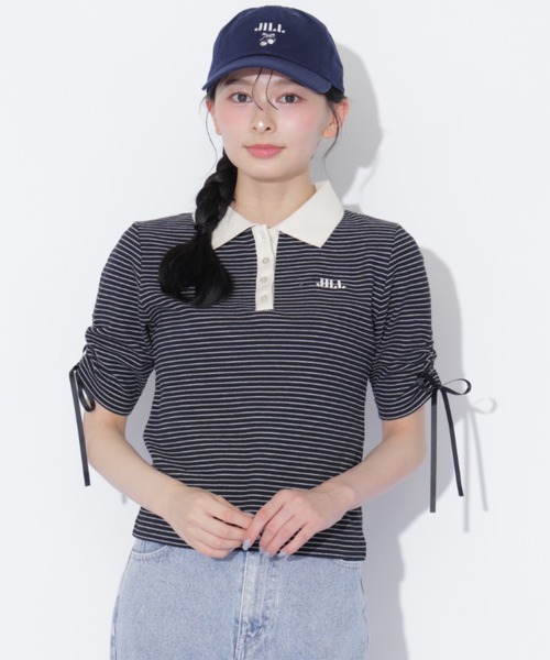 JILL by JILL STUART(ジルバイジルスチュアート)の「ワッフルポロトップス(Tシャツ/カットソー・レディース・ブラウン系その他/ブラック系その他/ホワイト系その他・FREE)」の7枚目の写真