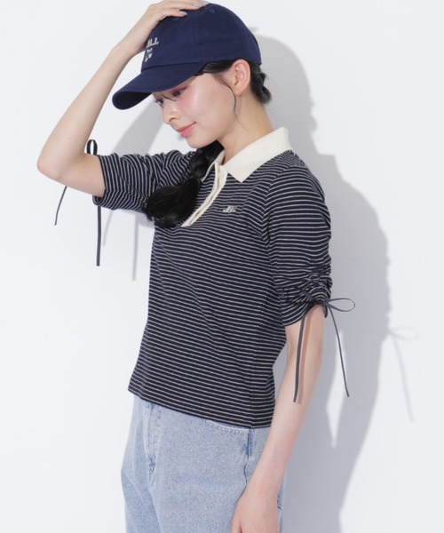 JILL by JILL STUART(ジルバイジルスチュアート)の「ワッフルポロトップス(Tシャツ/カットソー・レディース・ブラウン系その他/ブラック系その他/ホワイト系その他・FREE)」の11枚目の写真