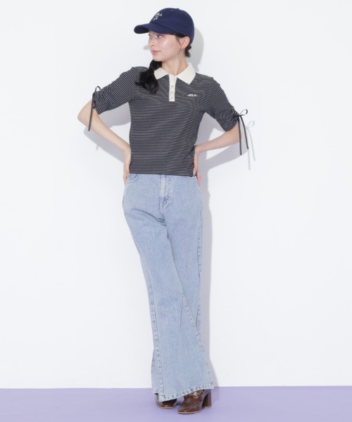 JILL by JILL STUART(ジルバイジルスチュアート)の「ワッフルポロトップス(Tシャツ/カットソー・レディース・ブラウン系その他/ブラック系その他/ホワイト系その他・FREE)」の14枚目の写真