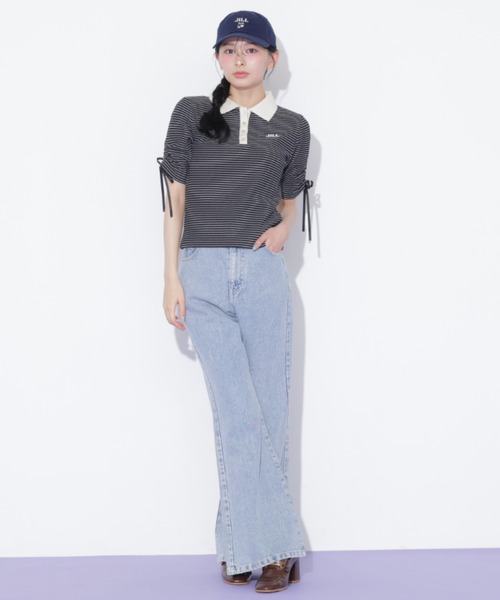 JILL by JILL STUART(ジルバイジルスチュアート)の「ワッフルポロトップス(Tシャツ/カットソー・レディース・ブラウン系その他/ブラック系その他/ホワイト系その他・FREE)」の12枚目の写真
