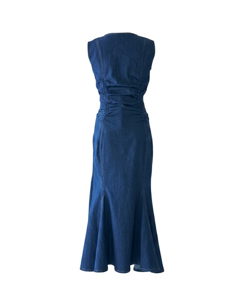 Rose Muse（ロゼミューズ）の「Denim mermaid dress（ワンピース・レディース・インディゴブルー/ライトブルー・FREE）」の9枚目の写真