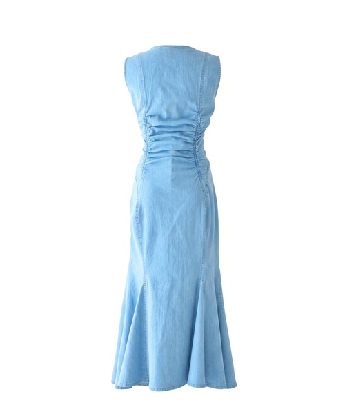 Rose Muse（ロゼミューズ）の「Denim mermaid dress（ワンピース・レディース・インディゴブルー/ライトブルー・FREE）」の14枚目の写真