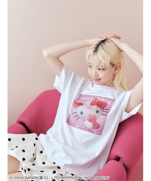 sanrio house(サンリオハウス)の「【Neo Kawaii2Collection】フォトアートTシャツ(Tシャツ/カットソー・レディース・B/D/A/C・S/M)」の1枚目の写真