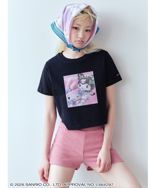 sanrio house(サンリオハウス)の「【Neo Kawaii2Collection】フォトアートTシャツ(Tシャツ/カットソー・レディース・B/D/A/C・S/M)」の8枚目の写真
