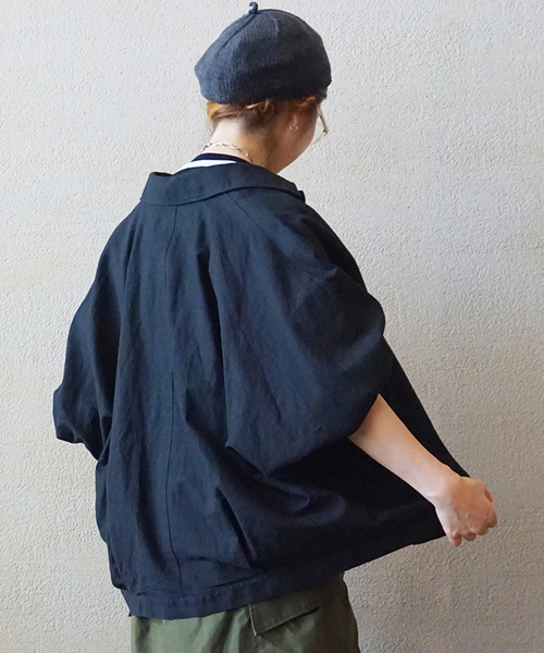 JOURNAL STANDARD LUXE(ジャーナルスタンダード ラックス)の「CLアムンゼン ドルマンジャケット(その他アウター・レディース・ブラック系その他/ブラック・FREE)」の4枚目の写真