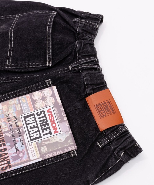 VISION STREET WEAR(ヴィジョンストリートウェア)の「Skater Denim Jorts / スケーターデニムショーツ / 6505061(デニムパンツ・メンズ・ブラック・LL/L/M)」の4枚目の写真