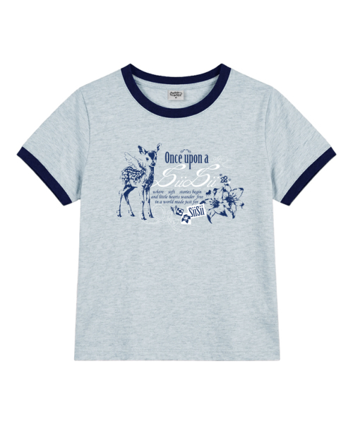 PAGESIISII(ページシシ)の「ヴィンテージバンビプリントリング半袖Tシャツメランジピンク(Tシャツ/カットソー・レディース・その他・MEDIUM)」の3枚目の写真