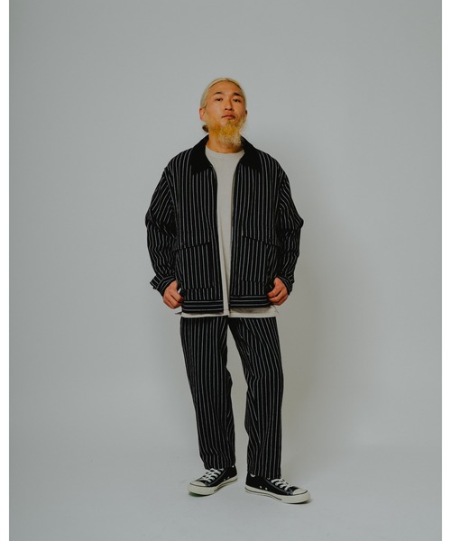 BIG MIKE(ビッグマイク)の「BIG MIKE ビックマイク / 26秋冬新作 ヘビーフランネル イージーパンツ チェック柄 ストライプ柄 セットアップ対応 ユニセックス //// 102637600(その他パンツ・メンズ・ブラック×グレー/ブルー系その他/ストライプ・MEDIUM/LARGE/X-LARGE)」の10枚目の写真