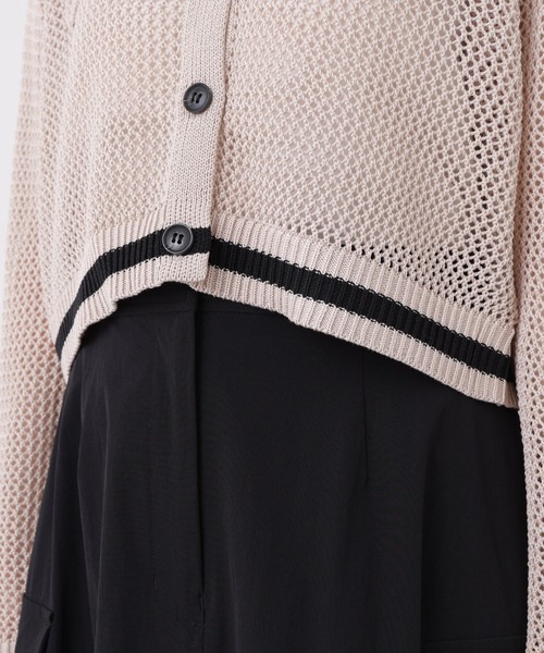 N.(N. Natural Beauty Basic)(エヌエヌナチュラルビューティーベーシック)の「メッシュバイカラーニット(ニット/セーター・レディース・ブラック系その他2/ブルー系その他2/ベージュ系その他・フリ-)」の16枚目の写真