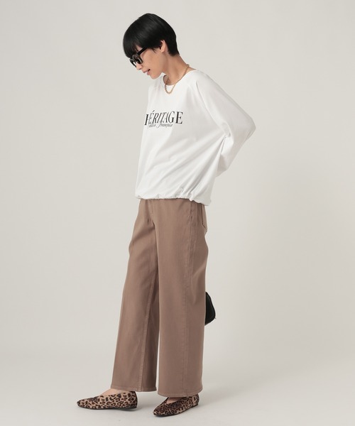 Elura(エルーラ)の「サマ見えドロストロンTEE/1050046(Tシャツ/カットソー・レディース・ベージュ/ブラック/ホワイト・FREE)」の10枚目の写真