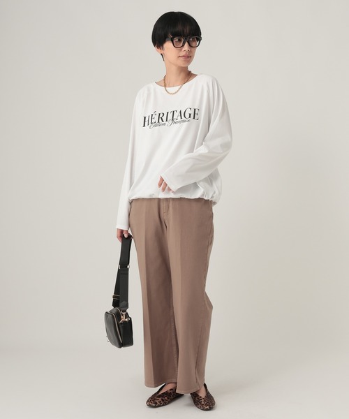 Elura(エルーラ)の「サマ見えドロストロンTEE/1050046(Tシャツ/カットソー・レディース・ベージュ/ブラック/ホワイト・FREE)」の9枚目の写真