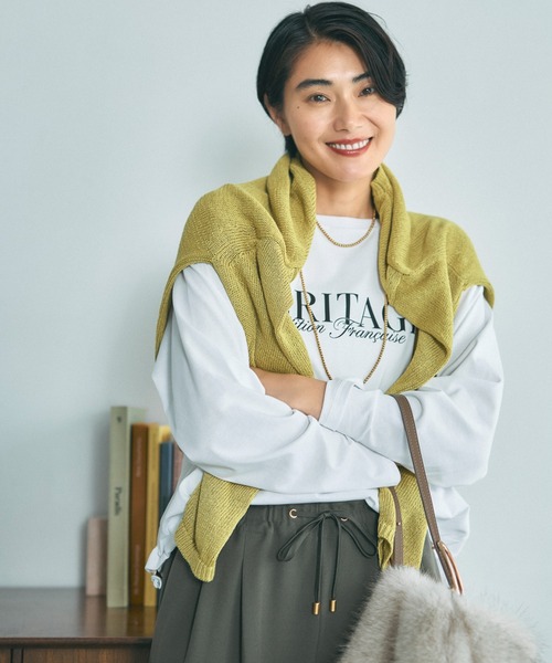 Elura(エルーラ)の「サマ見えドロストロンTEE/1050046(Tシャツ/カットソー・レディース・ベージュ/ブラック/ホワイト・FREE)」の6枚目の写真