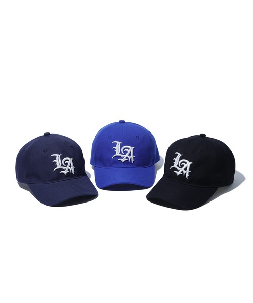 XLARGE（エクストララージ）の「XLARGE OLD ENGLISH LA CAP（キャップ・メンズ・ブラック/ブルー/ネイビー・ONE SIZE）」の10枚目の写真