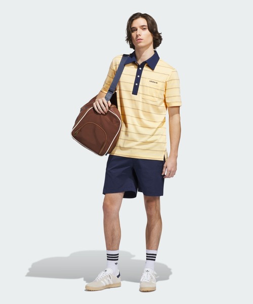 adidas(アディダス)の「オリジナルス アーカイブ ストライプ ポロ【adidas Golf/アディダスゴルフ】(ポロシャツ・メンズ・イエロー・XX-LARGE/3XL/LARGE/MEDIUM/SMALL/X-LARGE)」の3枚目の写真