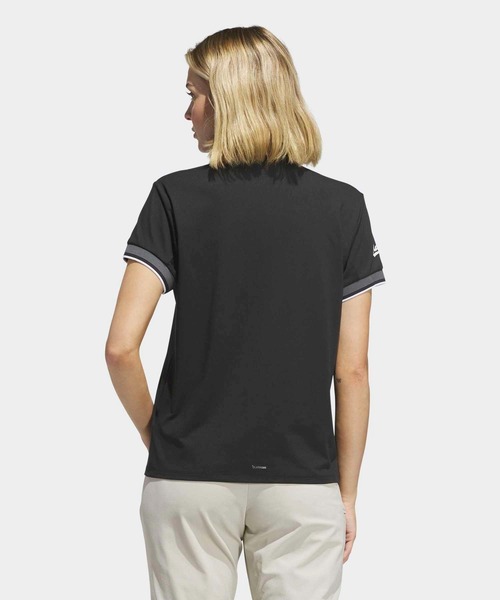 adidas（アディダス）の「クライマクール 半袖ポロシャツ【adidas Golf/アディダスゴルフ】（ポロシャツ・レディース・ブラック・SMALL/MEDIUM/LARGE/X-LARGE/XX-LARGE/X-SMALL）」の2枚目の写真