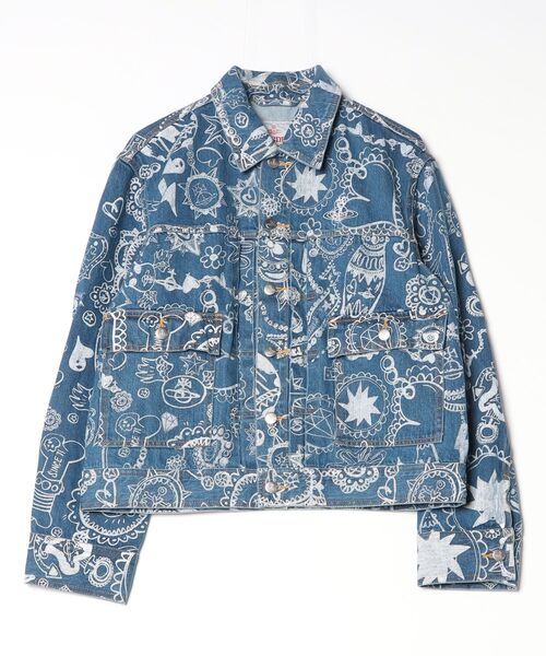 Vivienne Westwood MAN(ヴィヴィアンウエストウッドマン)の「WILD JEWELLERY DENIM JAKCET(その他アウター・メンズ・ブルー・M)」の1枚目の写真