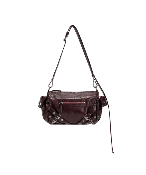 DEINET(ダイニット)の「STUD POCKET BAG IN BURGUNDY(ショルダーバッグ・レディース・その他・FREE)」の6枚目の写真