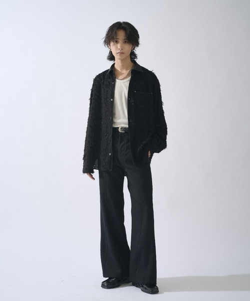 Lui's(ルイス)の「SURJENT ディープフレアパンツ(スラックス・メンズ・ブラウン/ブラック・1/2)」の15枚目の写真