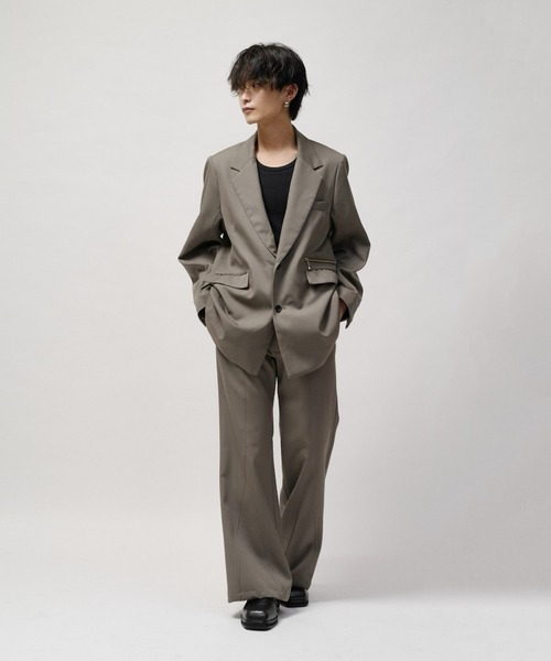 Lui's(ルイス)の「SURJENT ディープフレアパンツ(スラックス・メンズ・ブラウン/ブラック・1/2)」の6枚目の写真