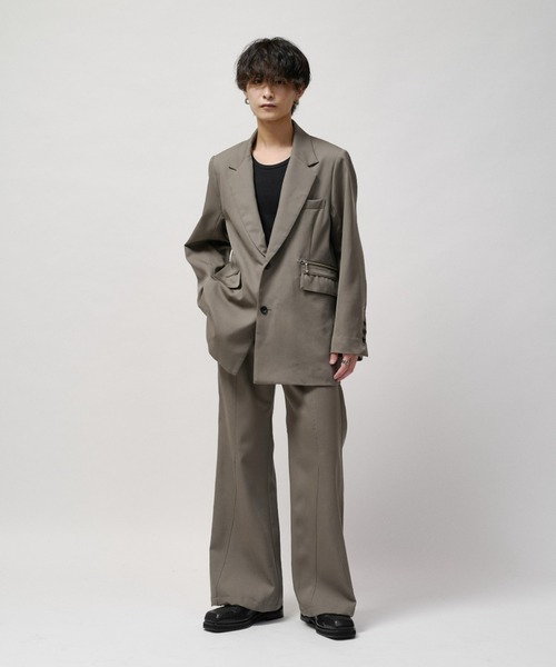 Lui's(ルイス)の「SURJENT ディープフレアパンツ(スラックス・メンズ・ブラウン/ブラック・1/2)」の7枚目の写真