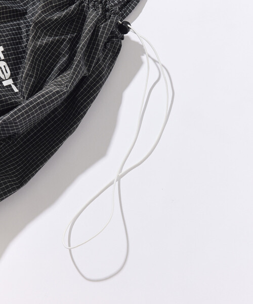 FREAK'S STORE(フリークスストア)の「BetterDays studio × FREAK'S STORE ドローストリング リップストップ トートバッグ(トートバッグ・メンズ・ブラック/その他9/ホワイト・ONE SIZE)」の8枚目の写真