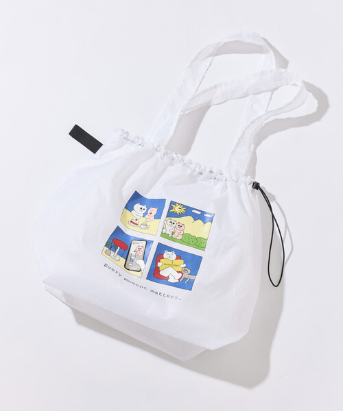 FREAK'S STORE(フリークスストア)の「BetterDays studio × FREAK'S STORE ドローストリング リップストップ トートバッグ(トートバッグ・メンズ・ブラック/その他9/ホワイト・ONE SIZE)」の13枚目の写真