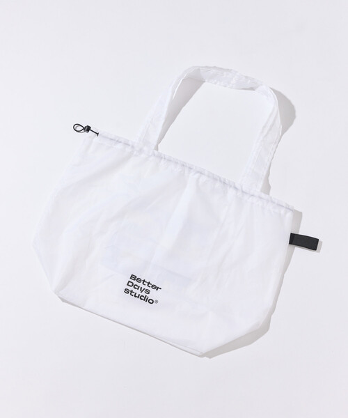 FREAK'S STORE(フリークスストア)の「BetterDays studio × FREAK'S STORE ドローストリング リップストップ トートバッグ(トートバッグ・メンズ・ブラック/その他9/ホワイト・ONE SIZE)」の15枚目の写真