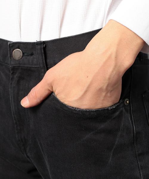 MONKEY TIME（モンキータイム）の「＜monkey time＞ クラッシュ カツラギ スキニーパンツ◆（デニムパンツ・メンズ・ブラック/ベージュ・MEDIUM/LARGE/SMALL/X-LARGE）」の7枚目の写真