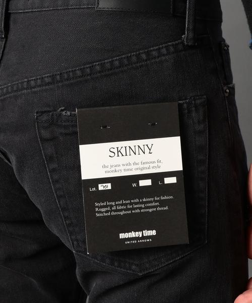 MONKEY TIME（モンキータイム）の「＜monkey time＞ クラッシュ カツラギ スキニーパンツ◆（デニムパンツ・メンズ・ブラック/ベージュ・MEDIUM/LARGE/SMALL/X-LARGE）」の15枚目の写真