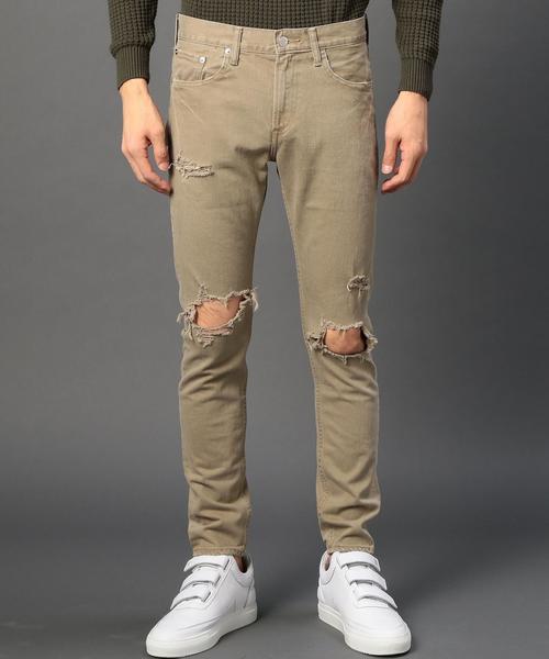 MONKEY TIME（モンキータイム）の「＜monkey time＞ クラッシュ カツラギ スキニーパンツ◆（デニムパンツ・メンズ・ブラック/ベージュ・MEDIUM/LARGE/SMALL/X-LARGE）」の10枚目の写真