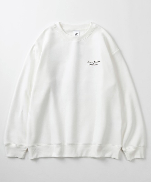 sanrio(サンリオ)の「【71】【HONDA/ホンダ】×【Sanrio/サンリオ】「スーパーカブ」「クロミ」コラボ 裏起毛スウェット フラッグ クロミ 刺繍&スリーブチェッカー柄//ウイングBOXバックプリントユニセックス/レディース/メンズ(スウェット・レディース・ホワイト/チャコールグレー/ホワイト系/ブラック・M/XL/L)」の19枚目の写真