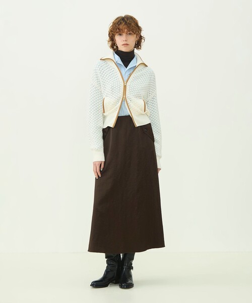 MACPHEE(マカフィー)の「コットンブロード オープンカラーシャツ(シャツ/ブラウス・レディース・ホワイト/ブルー系その他2/ブラウン系その他・36)」の4枚目の写真