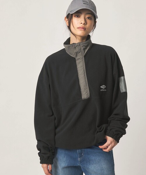 別注】＜UMBRO×CITEN＞ ハーフジップフリース（ブルゾン）｜UMBRO