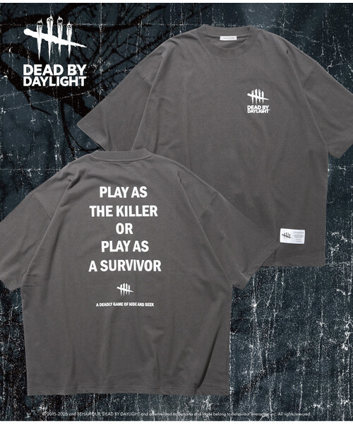 FREAK'S STORE(フリークスストア)の「DEAD BY DAYLIGHT 別注 バックロゴプリント クルーネックTシャツ(Tシャツ/カットソー・メンズ・ホワイト/グレー/ブラック・LARGE/X-LARGE/MEDIUM)」の3枚目の写真