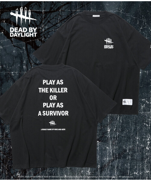FREAK'S STORE(フリークスストア)の「DEAD BY DAYLIGHT 別注 バックロゴプリント クルーネックTシャツ(Tシャツ/カットソー・メンズ・ホワイト/グレー/ブラック・LARGE/X-LARGE/MEDIUM)」の2枚目の写真
