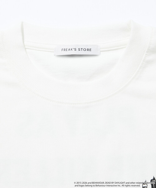 FREAK'S STORE(フリークスストア)の「DEAD BY DAYLIGHT 別注 バックロゴプリント クルーネックTシャツ(Tシャツ/カットソー・メンズ・ホワイト/グレー/ブラック・LARGE/X-LARGE/MEDIUM)」の6枚目の写真