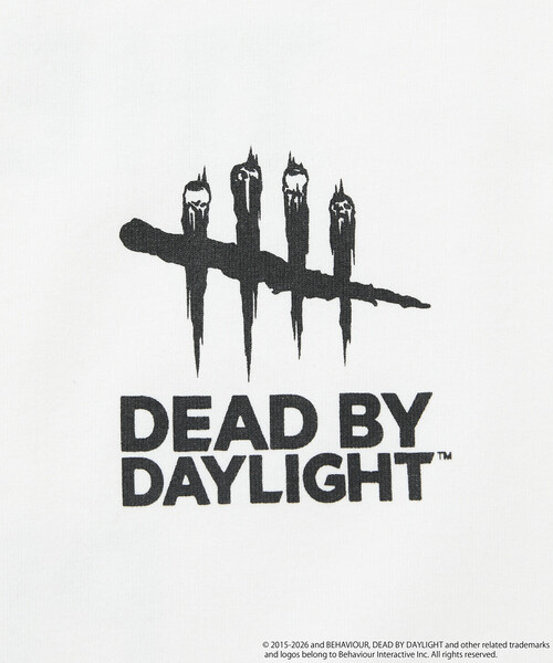 FREAK'S STORE(フリークスストア)の「DEAD BY DAYLIGHT 別注 バックロゴプリント クルーネックTシャツ(Tシャツ/カットソー・メンズ・ホワイト/グレー/ブラック・LARGE/X-LARGE/MEDIUM)」の7枚目の写真