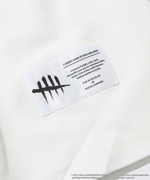 FREAK'S STORE(フリークスストア)の「DEAD BY DAYLIGHT 別注 バックロゴプリント クルーネックTシャツ(Tシャツ/カットソー・メンズ・ホワイト/グレー/ブラック・LARGE/X-LARGE/MEDIUM)」の9枚目の写真