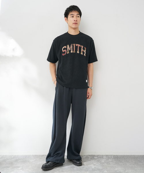 B.C STOCK（ベーセーストック）の「ゴブランワッフルカレッジTEE（Tシャツ/カットソー・メンズ・ホワイト/ブラック/チャコールグレー/イエロー・MEDIUM/LARGE）」の11枚目の写真