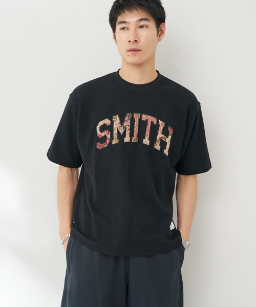 B.C STOCK（ベーセーストック）の「ゴブランワッフルカレッジTEE（Tシャツ/カットソー・メンズ・ホワイト/ブラック/チャコールグレー/イエロー・MEDIUM/LARGE）」の14枚目の写真