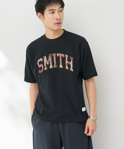 B.C STOCK（ベーセーストック）の「ゴブランワッフルカレッジTEE（Tシャツ/カットソー・メンズ・ホワイト/ブラック/チャコールグレー/イエロー・MEDIUM/LARGE）」の15枚目の写真