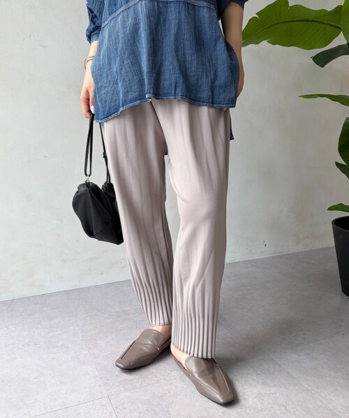 Jena espace merveilleux（ジェナ　エスパスメルヴェイユ）の「裾プリーツジョガーパンツ（その他パンツ・レディース・ブラック/ブラウン/グレー・FREE）」の5枚目の写真
