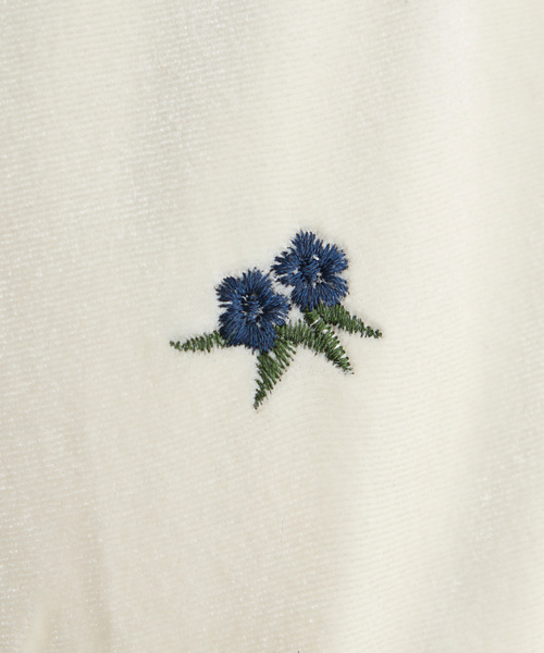 forksy.(フォルクシー)の「【forksy.】花柄刺繍 ベロア イージーフレアパンツ(その他パンツ・レディース・ブラック/チャコール/アイボリー/ブラウン・FREE)」の13枚目の写真