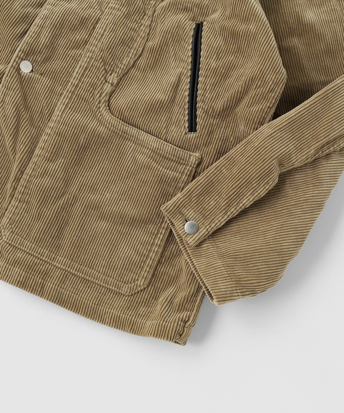 MATSUFUJI(マツフジ)の「MATSUFUJI / マツフジ CONNECTED POCKETS CORDUROY JKT(その他アウター・メンズ・ベージュ・3/2)」の4枚目の写真