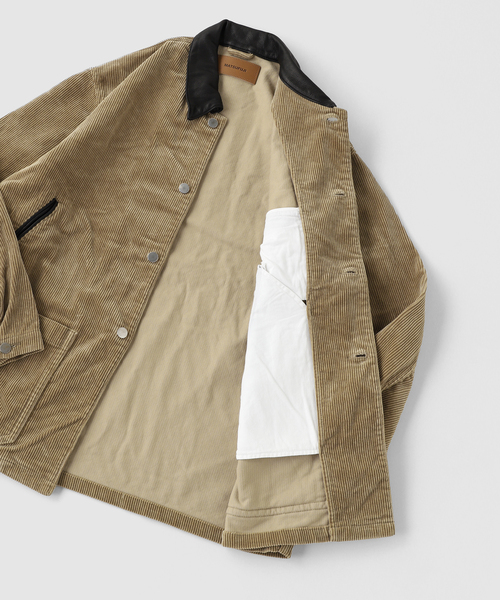 MATSUFUJI(マツフジ)の「MATSUFUJI / マツフジ CONNECTED POCKETS CORDUROY JKT(その他アウター・メンズ・ベージュ・3/2)」の5枚目の写真