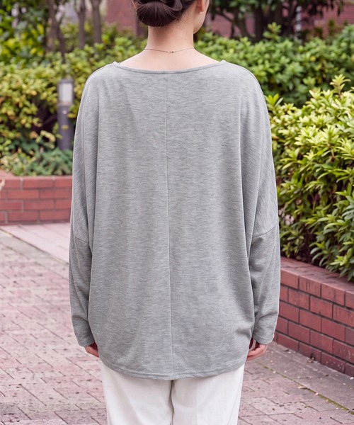 SELECT LEVERY(セレクトリベリー)の「天竺ドルマンプルオーバー(Tシャツ/カットソー・レディース・ブラック/グレー/バーガンディー・MEDIUM)」の16枚目の写真