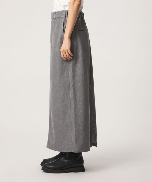 green label relaxing（グリーンレーベルリラクシング）の「［size SHORT/TALLあり］オルマイ コール スカート マシンウォッシャブル ストレッチ（スカート・レディース・ブラック/ライトグレー/オフホワイト/ダークグレー/オリーブ・SHORT/TALL/FREE）」の7枚目の写真